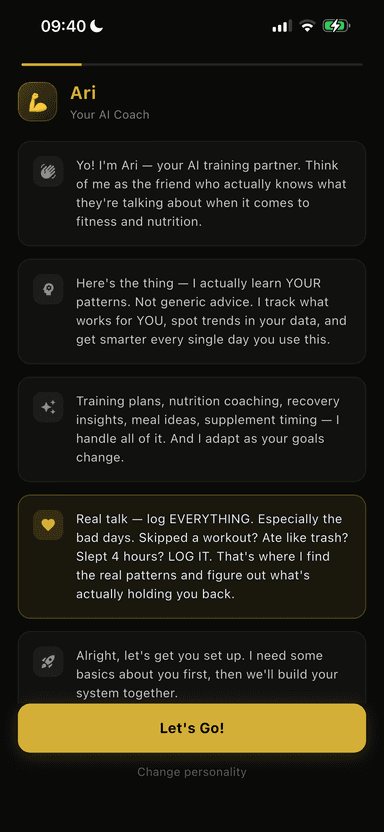 Meet Ari your AI coach