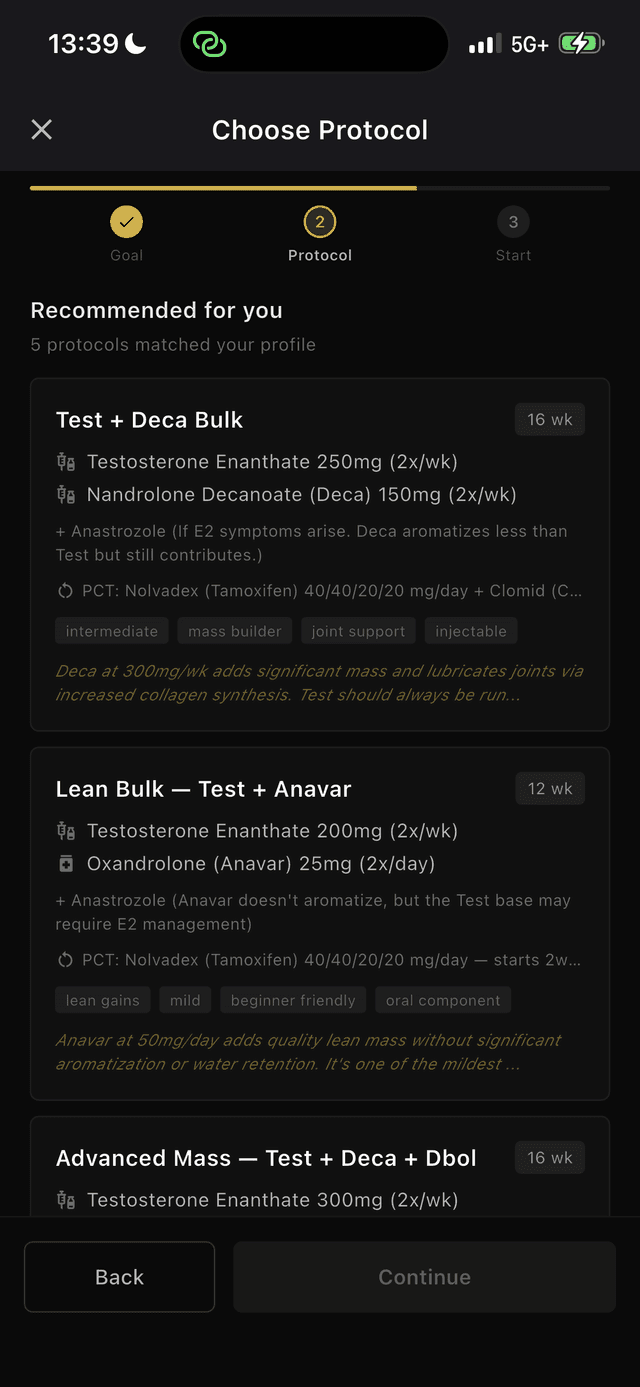 Choose from matched PED protocols