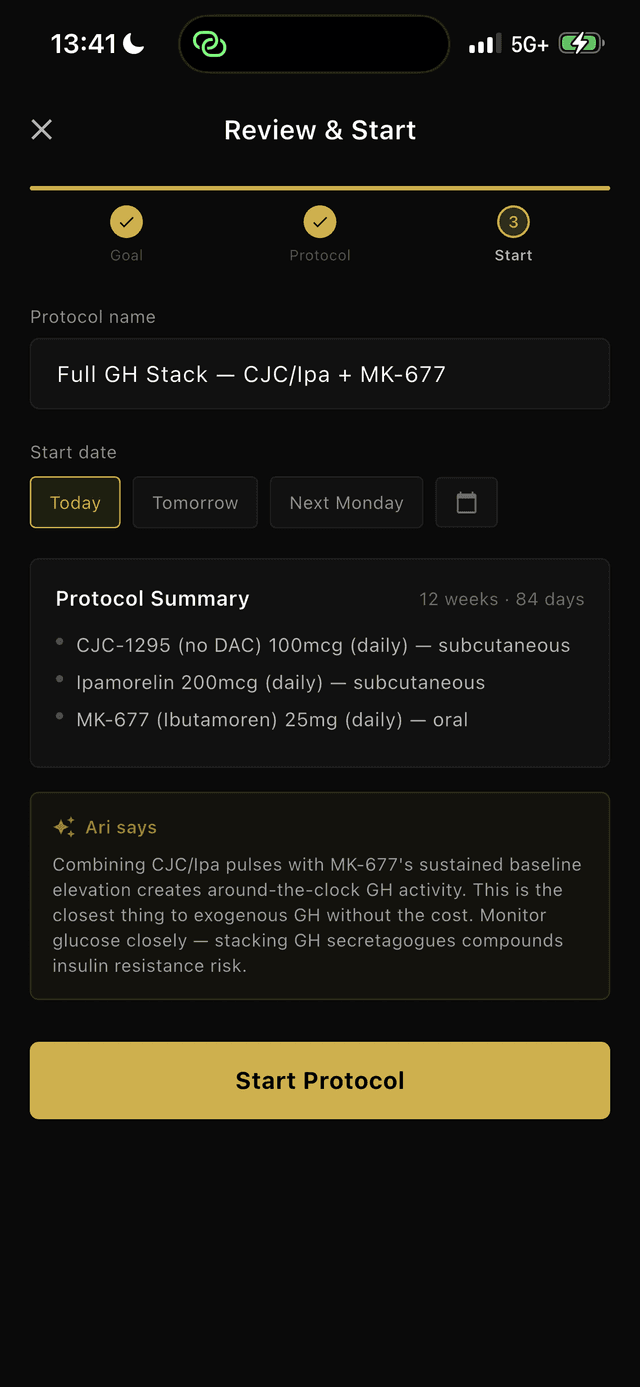Review peptide stack with Ari commentary