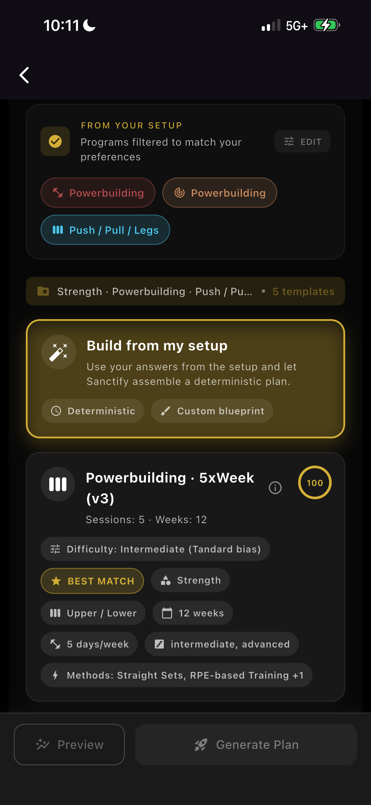 Programs auto-matched from your onboarding setup